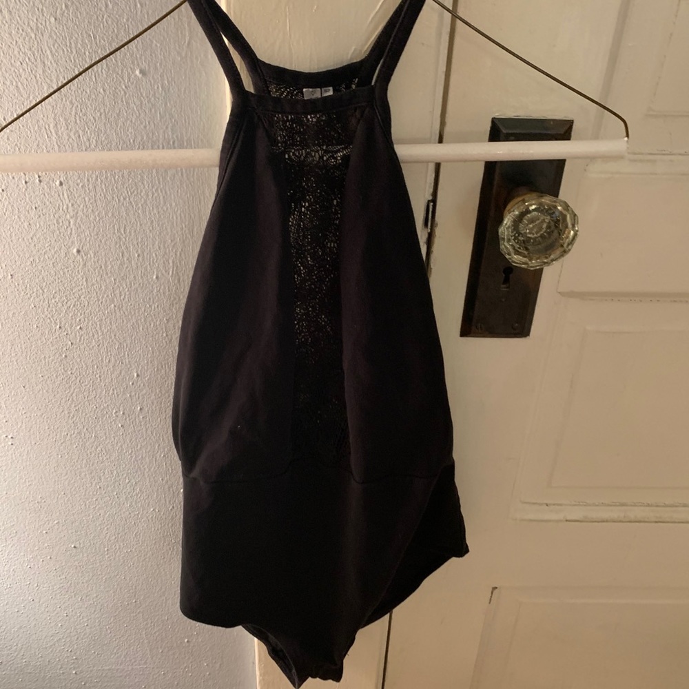 Blacks lace body suite